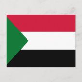 Sudan-Flagge Postkarte (Vorderseite)