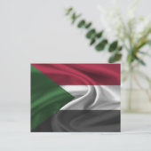 Sudan-Flagge Postkarte (Stehend Vorderseite)