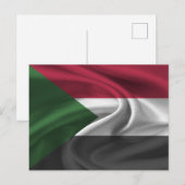 Sudan-Flagge Postkarte (Vorne/Hinten)