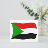 Sudan-Flagge Postkarte (Stehend Vorderseite)