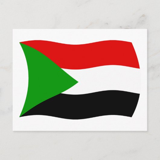 Sudan-Flagge Postkarte (Vorderseite)