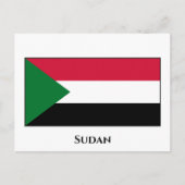 Sudan-Flagge Postkarte (Vorderseite)
