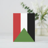 Sudan-Flagge Postkarte (Stehend Vorderseite)