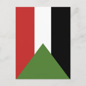 Sudan-Flagge Postkarte (Vorderseite)