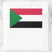 Sudan-Flagge Rechteckiger Aufkleber (Tasche)