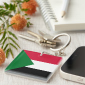 Sudan-Flagge Schlüsselanhänger (Vorderseite rechts)