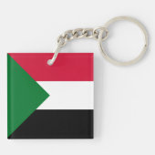 Sudan-Flagge Schlüsselanhänger (Rückseite)
