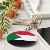 Sudan-Flagge Schlüsselanhänger (Seite)