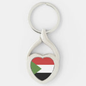 Sudan-Flagge Schlüsselanhänger (Vorderseite)