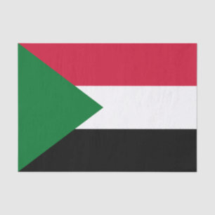Sudan-Flagge Seidenpapier