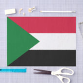 Sudan-Flagge Seidenpapier (Handwerk)