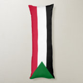 Sudan-Flagge Seitenschläferkissen (Rückseite (Vertikal))