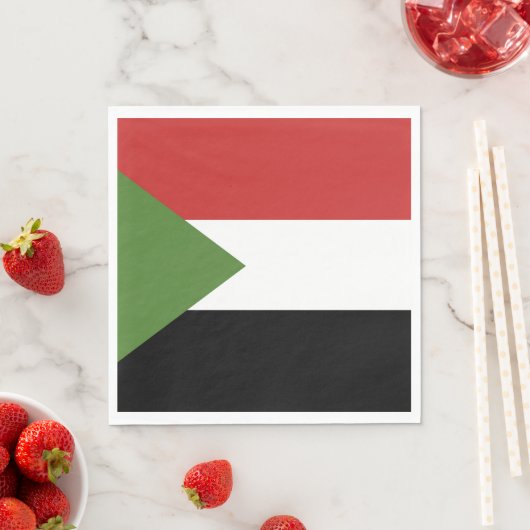 Sudan-Flagge Serviette (Beispiel)