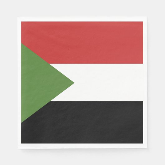 Sudan-Flagge Serviette (Vorderseite)