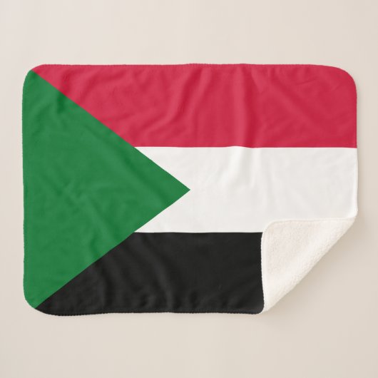 Sudan-Flagge Sherpadecke (Vorderseite (Horizontal))