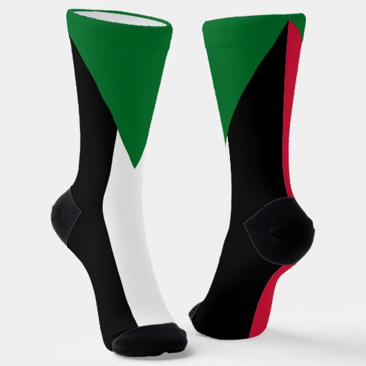 Sudan-Flagge Socken (Gewinkelt)