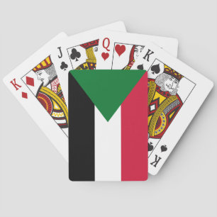 Sudan-Flagge Spielkarten