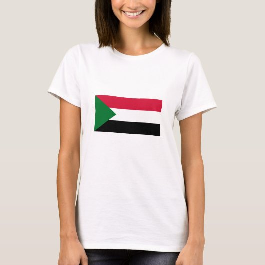 Sudan-Flagge T-Shirt (Vorderseite)