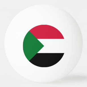 Sudan-Flagge Tischtennisball
