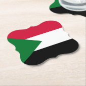 Sudan-Flagge Untersetzer (angewinkelt)