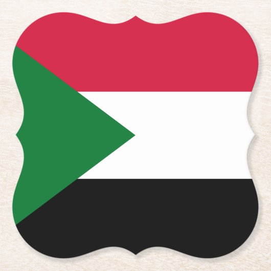 Sudan-Flagge Untersetzer (Vorderseite)