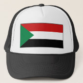 Sudan-Flaggen-Hut Truckerkappe (Vorderseite)
