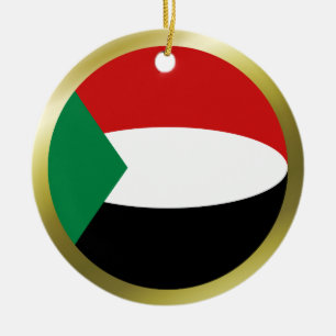 Sudan-Flaggen-Ornament Keramikornament