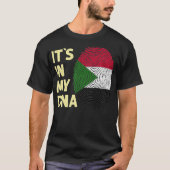 Sudan in meinem DNA sudanesischen Flaggenteam Suda T-Shirt (Vorderseite)