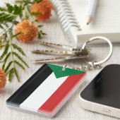 Sudan-Landesflaggenationssymbol Schlüsselanhänger (Vorderseite rechts)