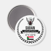 Sudan Magnet (Vorderseite/Rückseite)