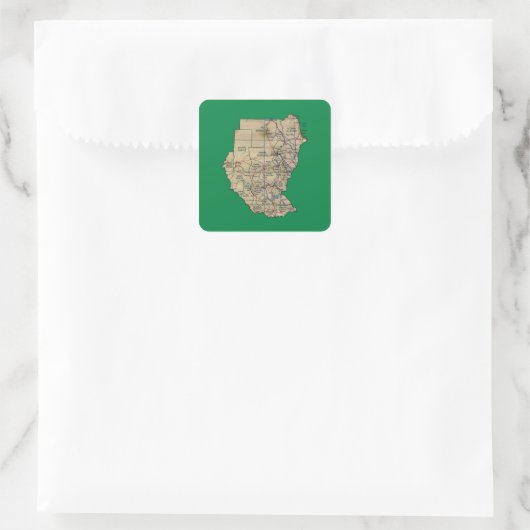 Sudan Map Sticker (Tasche)