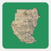 Sudan Map Sticker (Vorderseite)