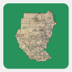Sudan Map Sticker