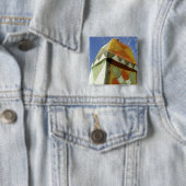 Sudan, Nord (Nubia), dekoriertes Dach Button (Beispiel)