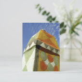 Sudan, Norden (Nubien), dekoriertes Dach Postkarte (Stehend Vorderseite)