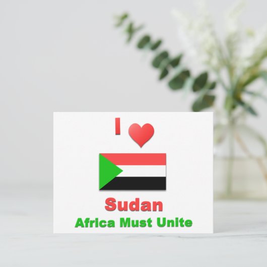 Sudan Postkarte (Stehend Vorderseite)