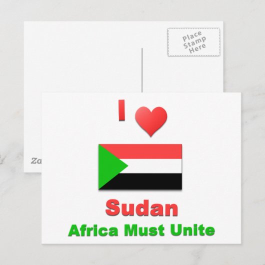 Sudan Postkarte (Vorne/Hinten)
