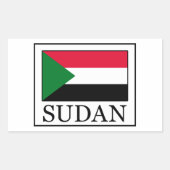 Sudan Rechteckiger Aufkleber (Vorderseite)