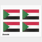 Sudan Rechteckiger Aufkleber (Blatt)
