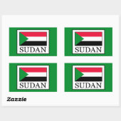 Sudan Rechteckiger Aufkleber (Blatt)