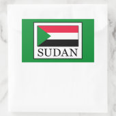 Sudan Rechteckiger Aufkleber (Tasche)