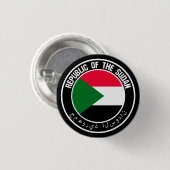 Sudan-Rundemblem Button (Vorne & Hinten)