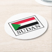 Sudan Runder Pappuntersetzer (Angewinkelt)