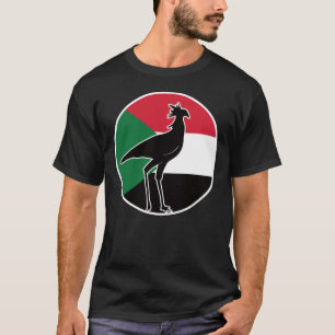 Sudan Sekretarybird Secretary, Sudanesische Nation T-Shirt