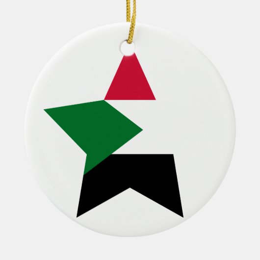 Sudan-Stern Keramikornament (Vorne)