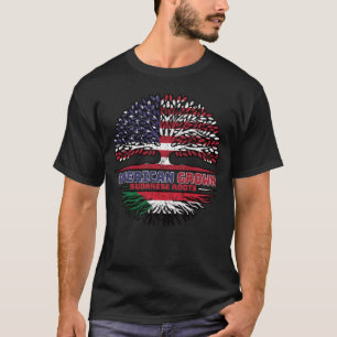 Sudan Sudanese USA USA Vereinigte Staaten Tree T-Shirt