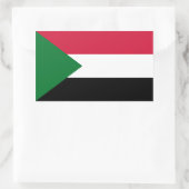Sudan/sudanische Flagge Rechteckiger Aufkleber (Tasche)