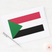 Sudan/sudanische Flagge Rechteckiger Aufkleber (Umschlag)
