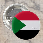 Sudan-Taste, patriotische sudanesische Flaggenmode Button<br><div class="desc">Buttons: Sudan & Sudanesische Flagge - Liebe meines Landes,  Reise,  Urlaub,  Nationalpatrioten / Sportfans</div>