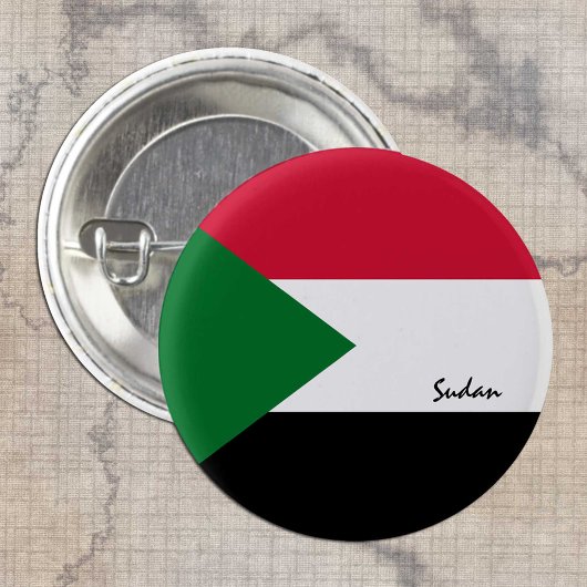 Sudan-Taste, patriotische sudanesische Flaggenmode Button